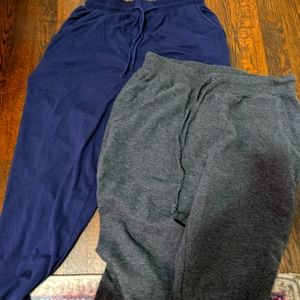 Navy and charcoal joggers